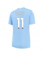 Manchester City Jeremy Doku #11 Domácí Dres pro Dámské 2023-24 Krátký Rukáv